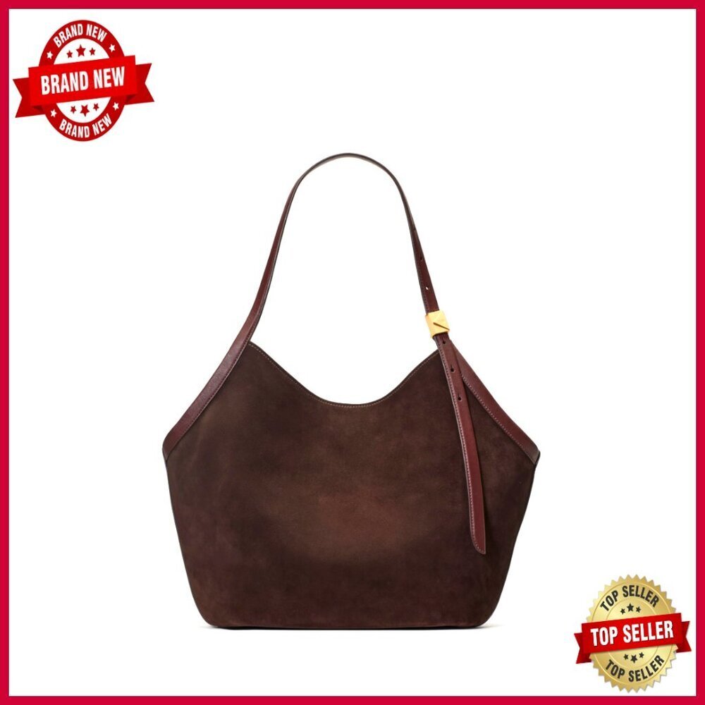 Leather Tote Bag with Adjustable Straps, Fits Laptop & iPad